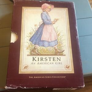 American Girl Kirsten Doll Box - Pink and Blue 6 books in box. Good condition